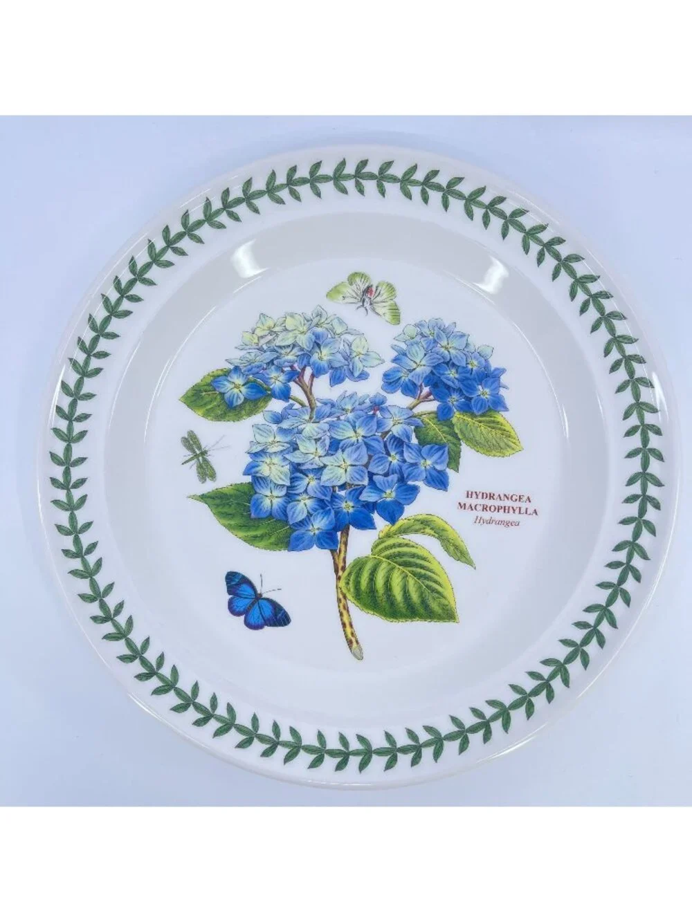 vintage portmeirion botanic garden hydrangea macrophylla plate 10 1/2